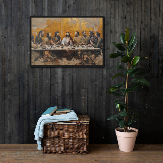 Asian Last Supper Framed canvas