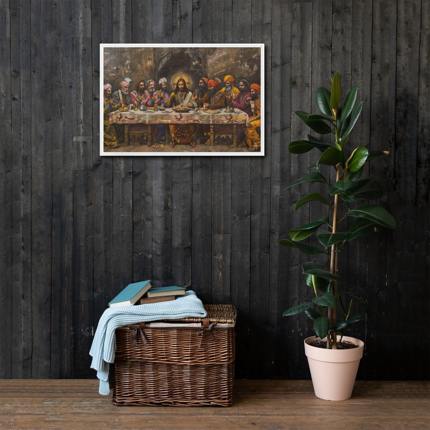 Indian Last Supper Framed canvas