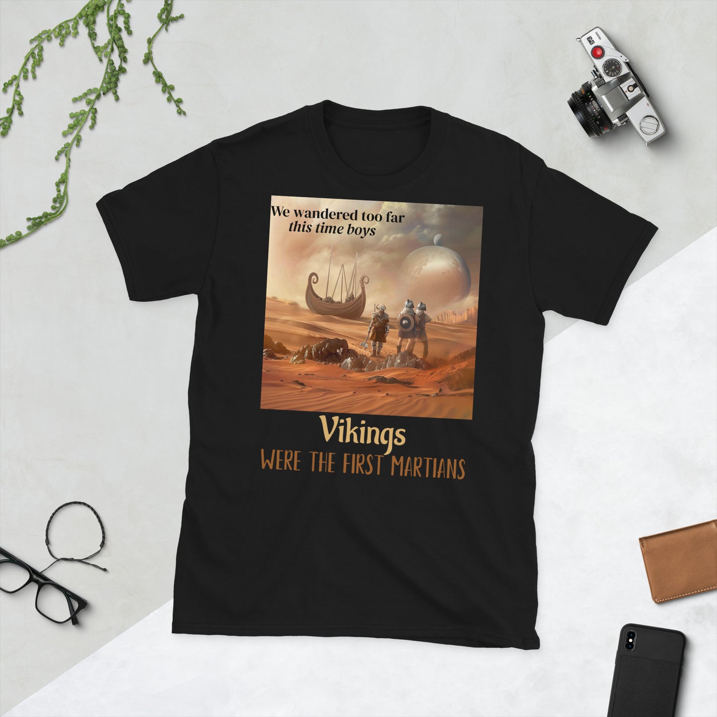 T-shirt Les Vikings furent les premiers Martiens