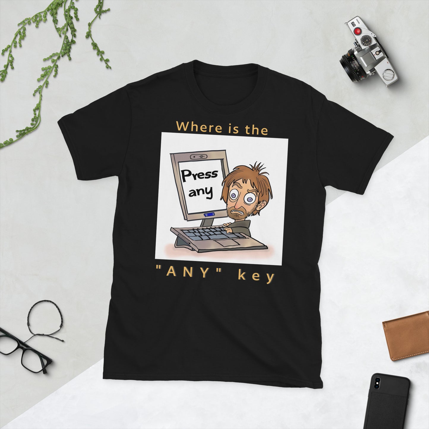 Drücken Sie die Taste "ANY" T-Shirt