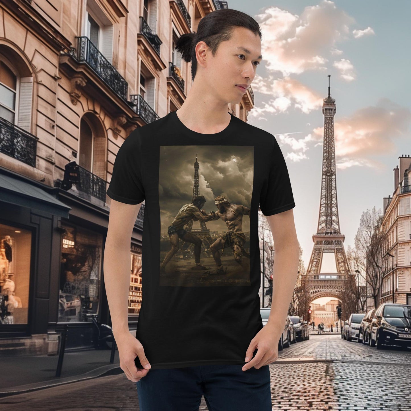 T-shirt Zeus de lutte des Jeux Olympiques de Paris