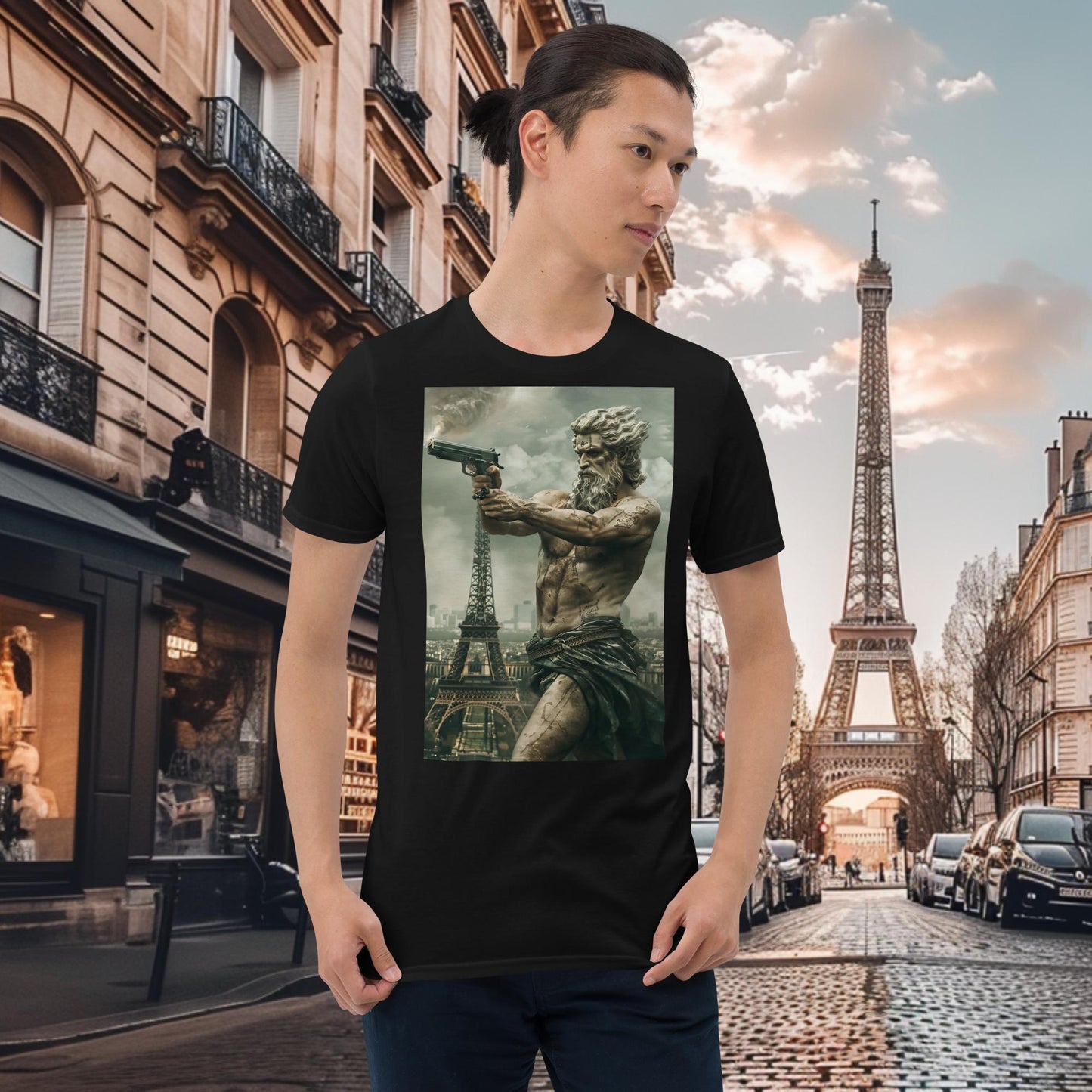 T-shirt Zeus de tir au pistolet des Jeux Olympiques de Paris