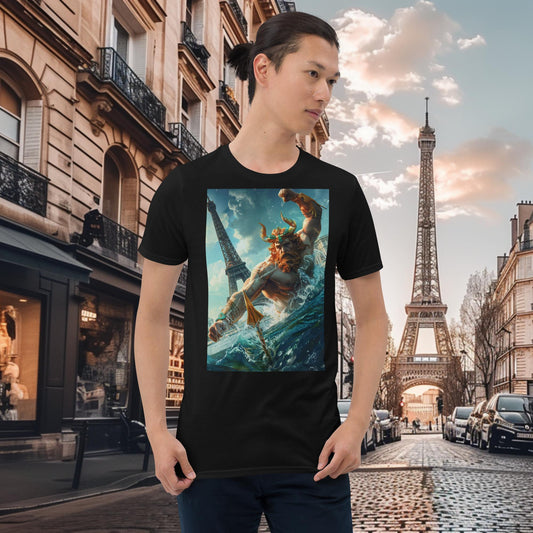 Paris Olympics Swimming Zeus T-Shirt