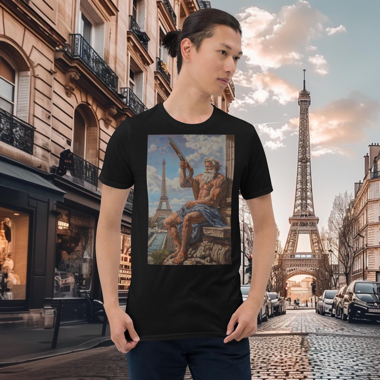 Paris Olympics Shotgun Shooting Zeus T-Shirt