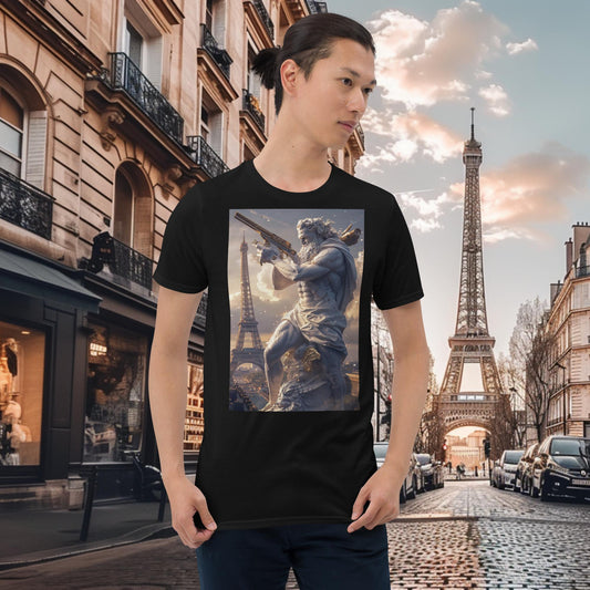 T-shirt Zeus de tir au pistolet des Jeux Olympiques de Paris