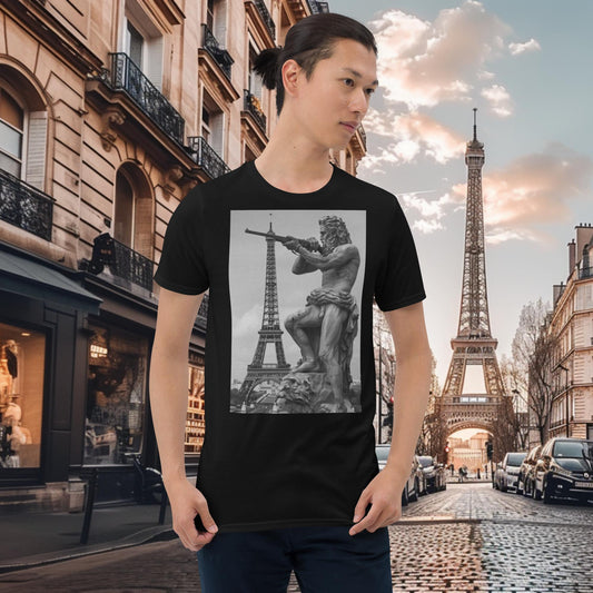 Olympische Spiele Paris Schrotflintenschießen Zeus T-Shirt