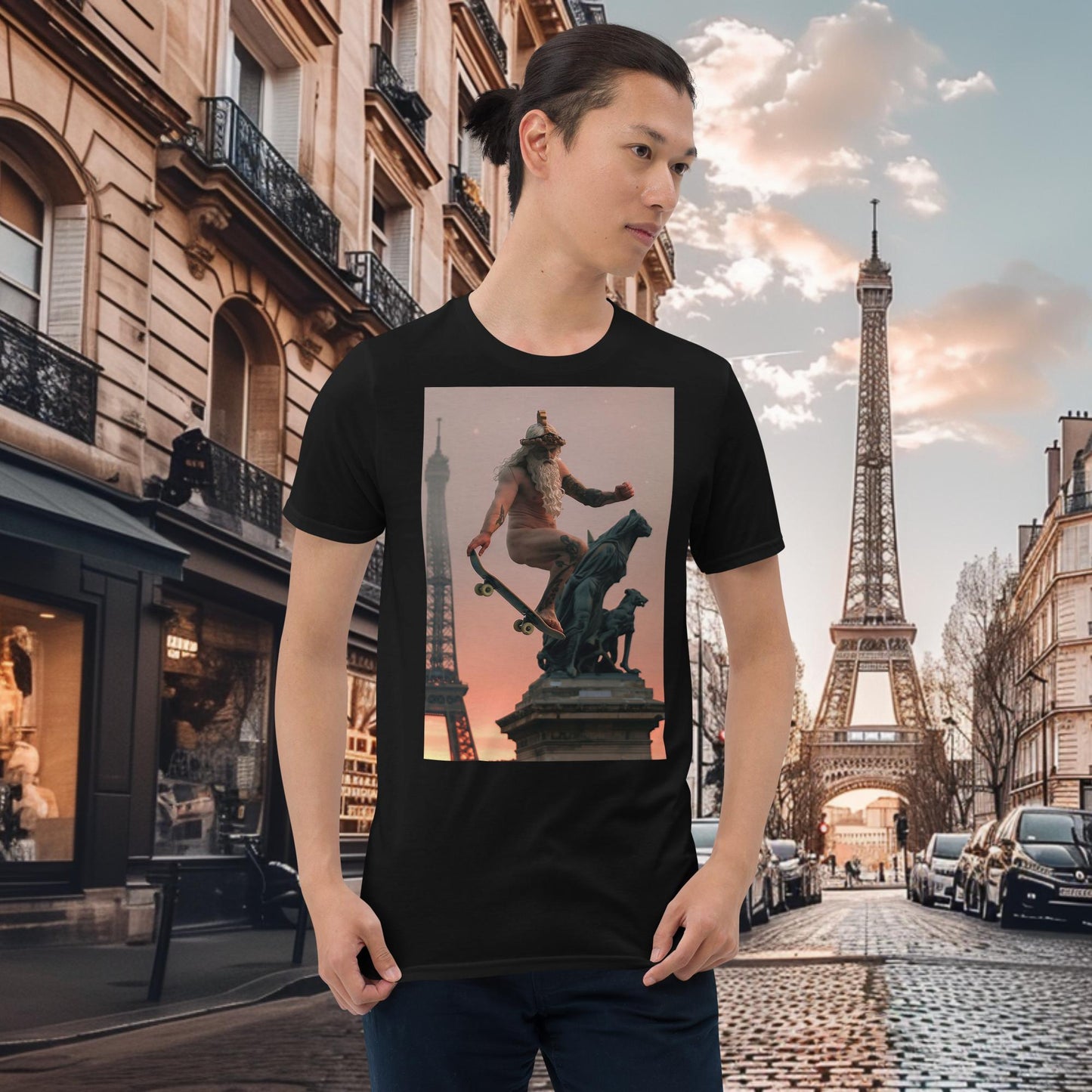 Olympische Spiele Paris Skateboarding Zeus T-Shirt