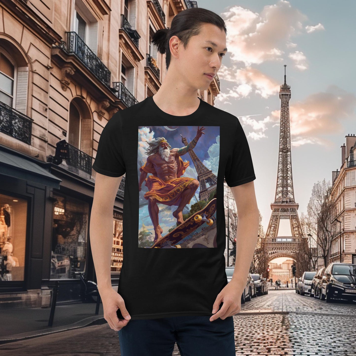 Olympische Spiele Paris Skateboarding Zeus T-Shirt