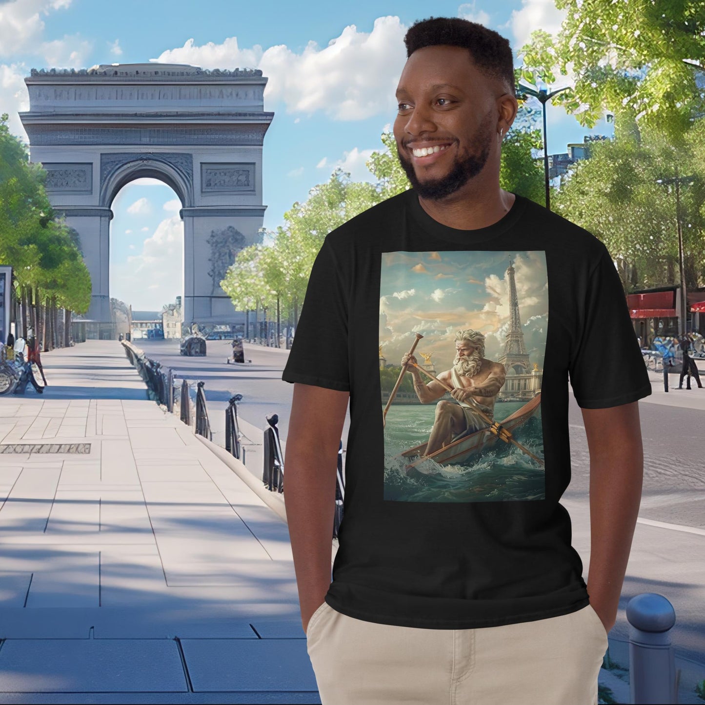 Olympia-Rudern-Zeus in Paris T-Shirt