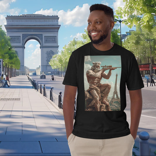 T-shirt Zeus de tir à la carabine aux Jeux Olympiques de Paris