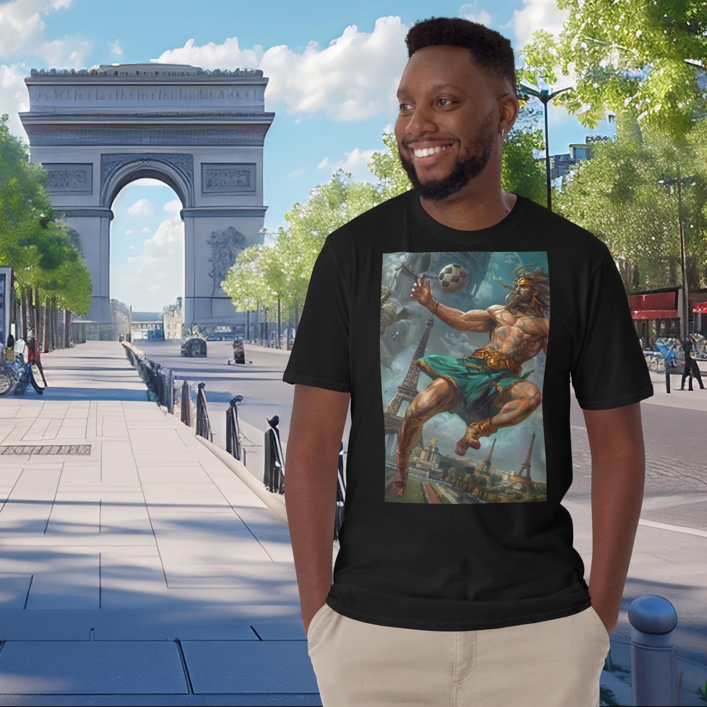 Paris Olympics Football Zeus T-Shirt