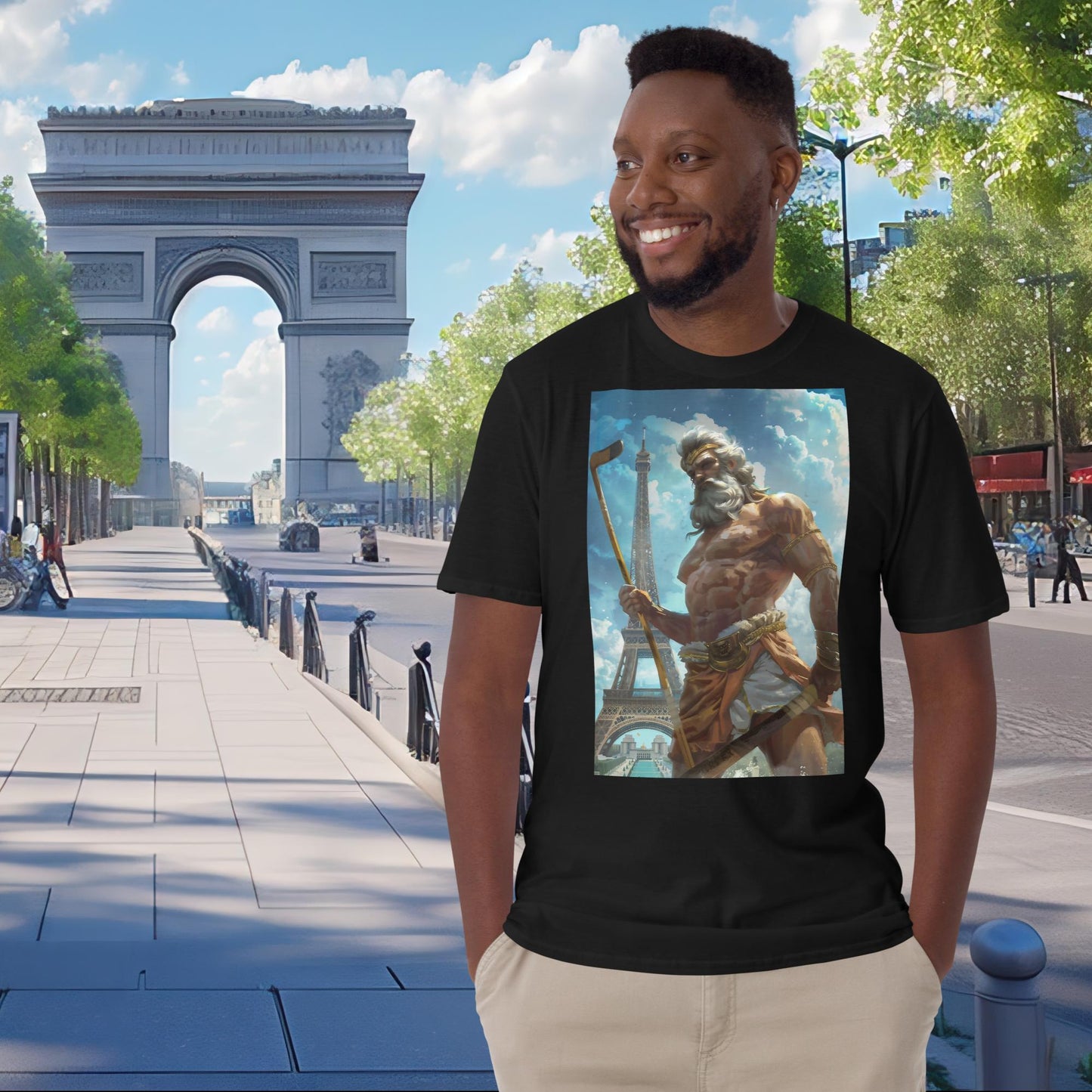 Eishockey-T-Shirt Zeus für die Olympischen Spiele in Paris