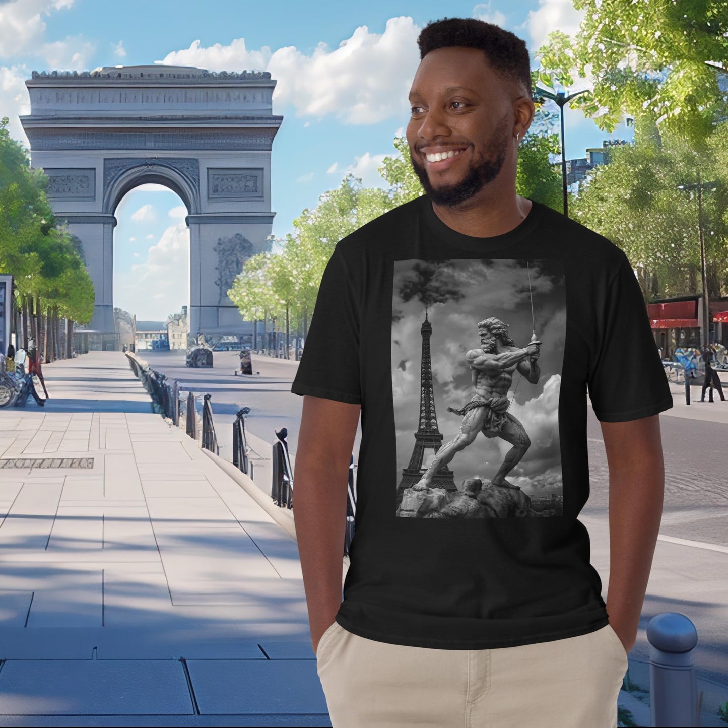 Zeus, Fechten, Olympia, Paris, T-Shirt