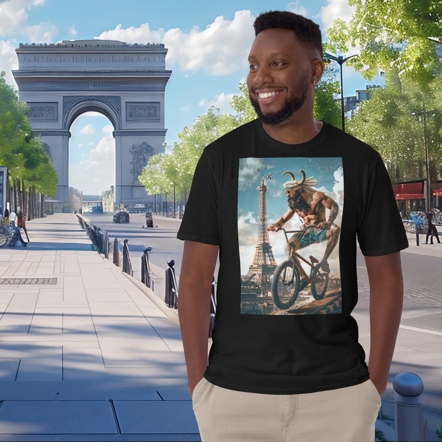 T-Shirt Zeus Cyclisme BMX Jeux Olympiques de Paris