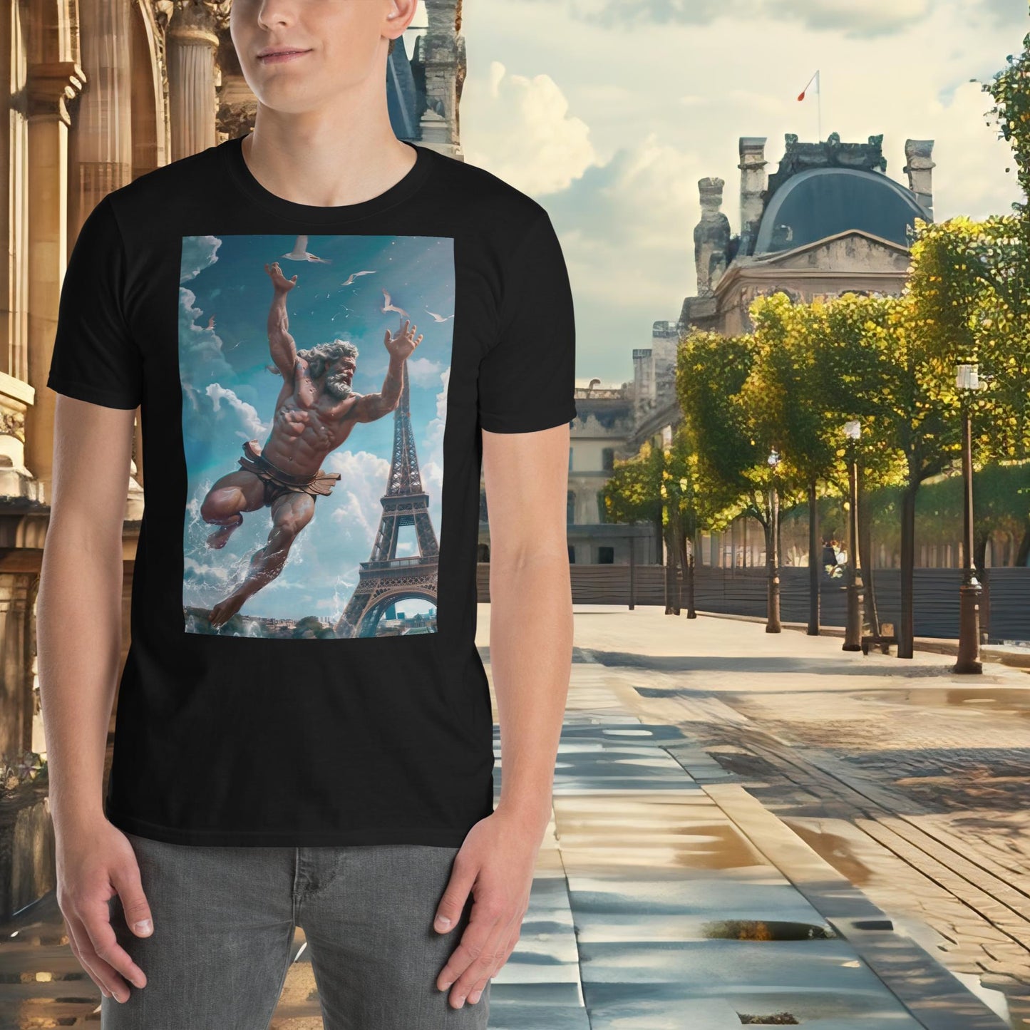 T-shirt Zeus de plongée aux Jeux Olympiques de Paris