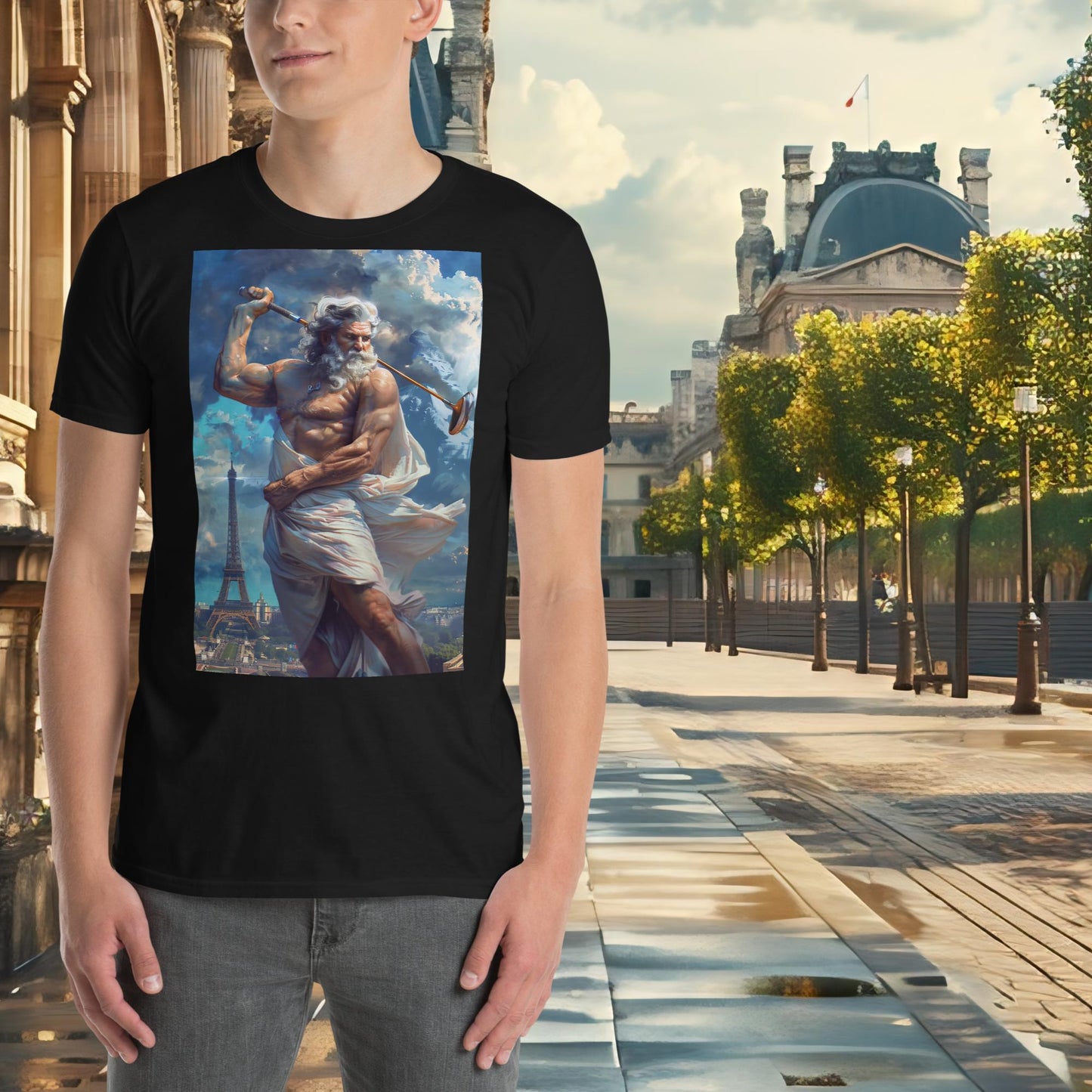 T-Shirt Golf Zeus für die Olympischen Spiele in Paris