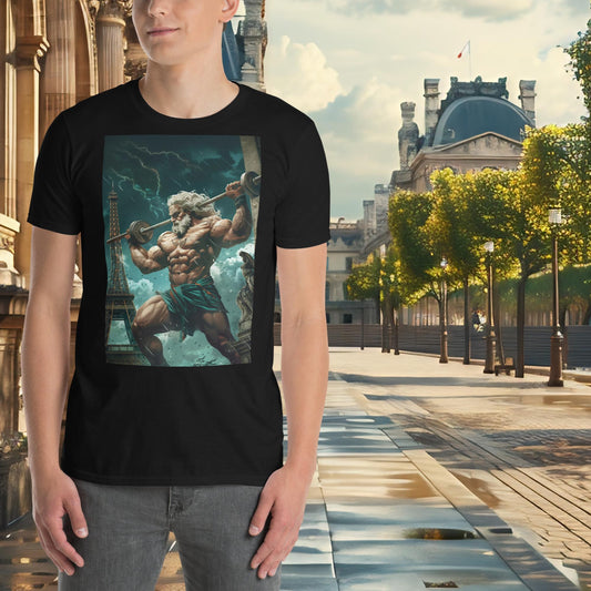 Paris Olympics Weightlifting Zeus T-Shirt