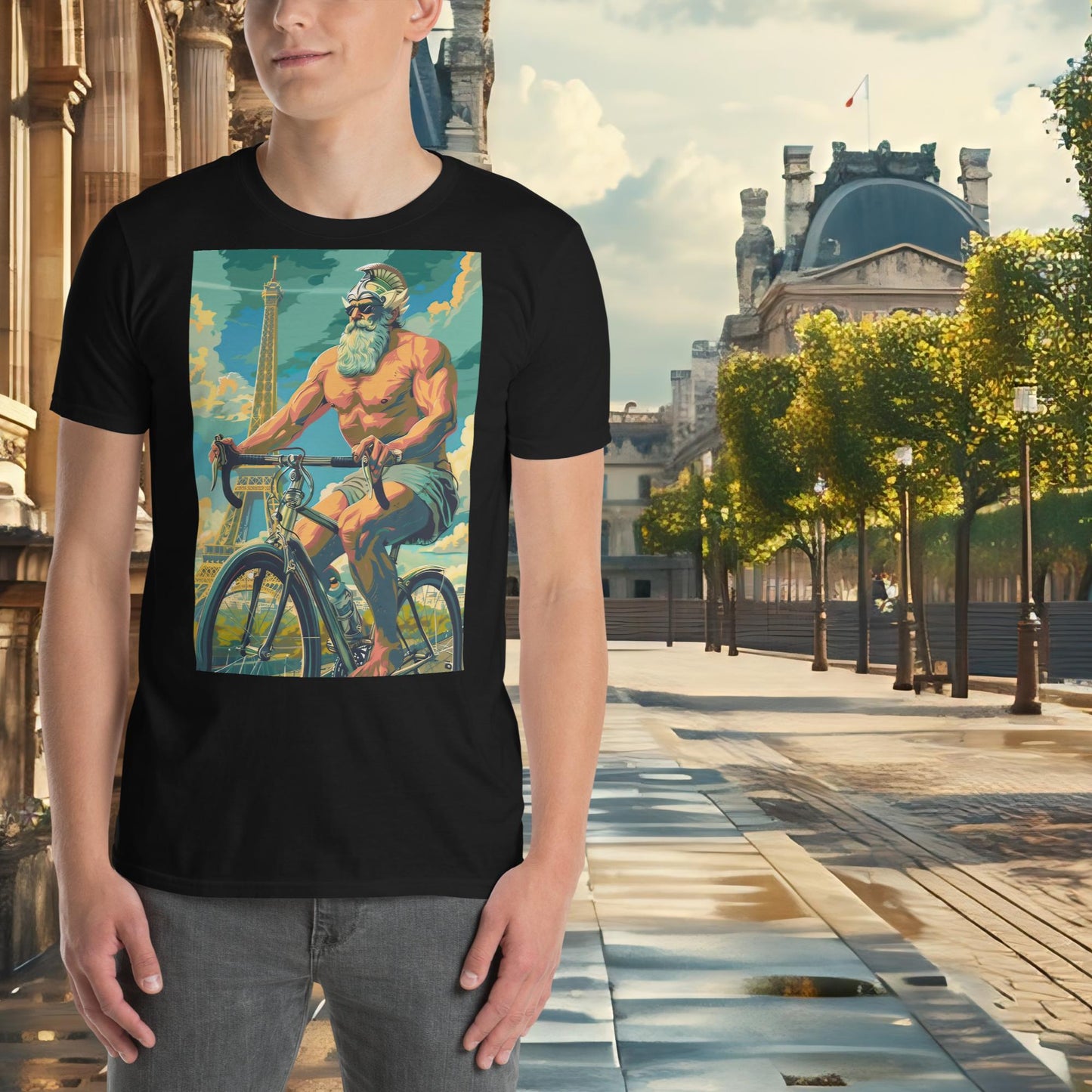 T-shirt Zeus de cyclisme sur route des JO de Paris