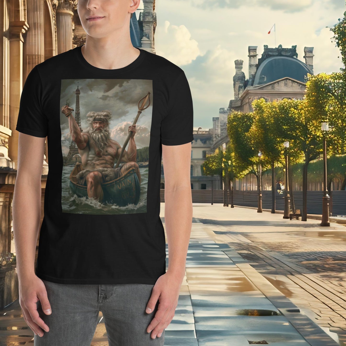 Paris Olympics Canoe Zeus T-Shirt