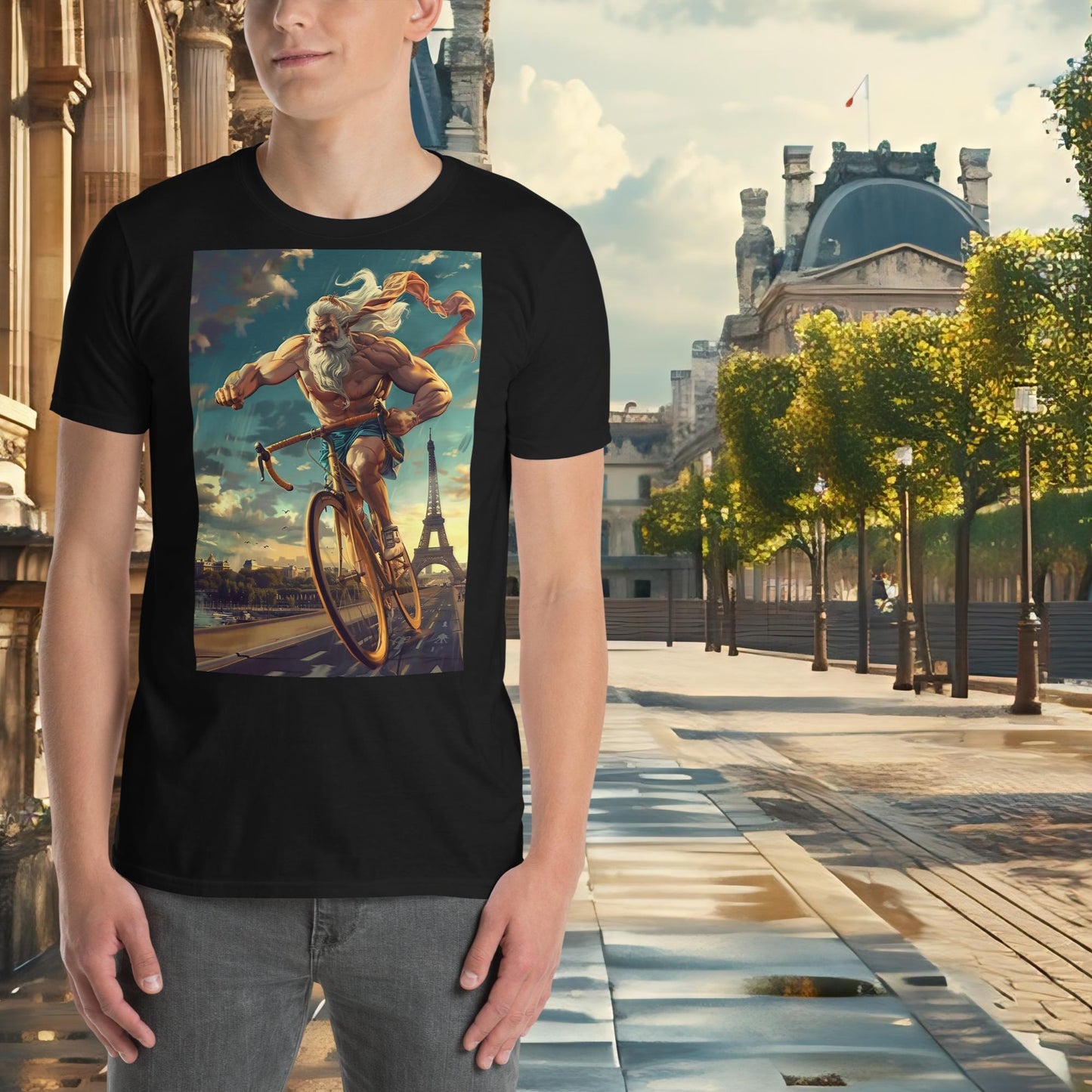 Zeus T-Shirt für Bahnradsportler bei den Olympischen Spielen in Paris