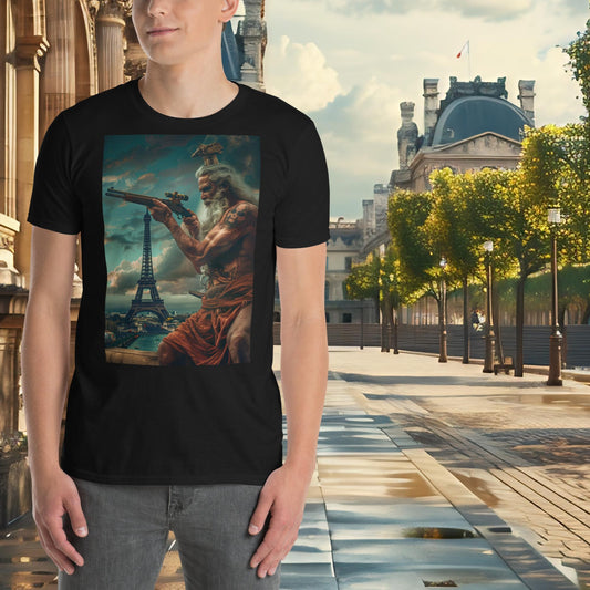 T-shirt Zeus de tir au pistolet des Jeux Olympiques de Paris