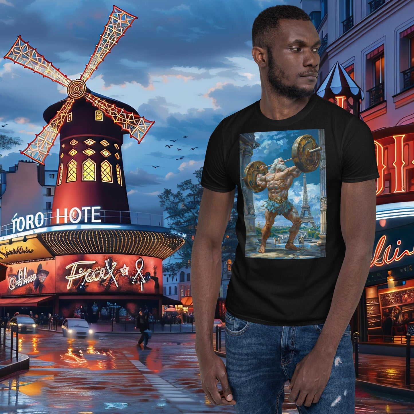 T-shirt Zeus d'haltérophilie des Jeux Olympiques de Paris