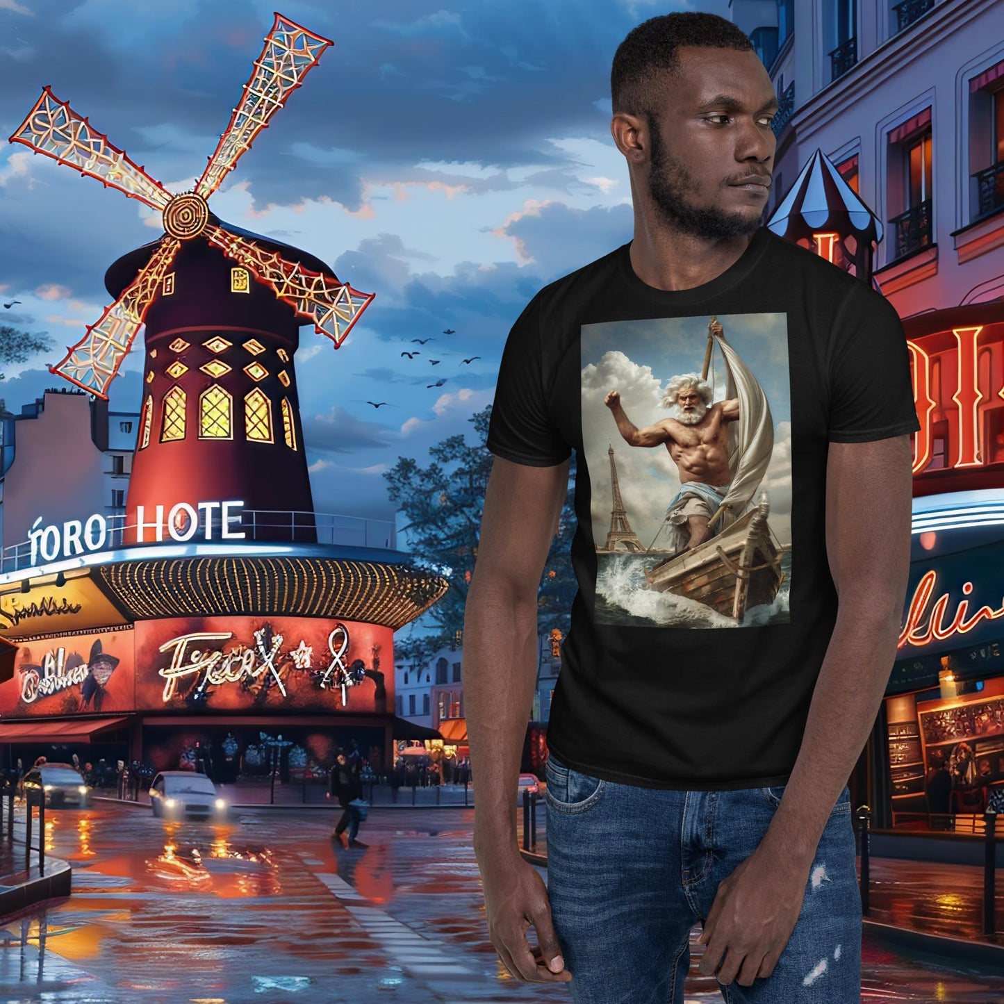 T-shirt Zeus à voile aux Jeux Olympiques de Paris