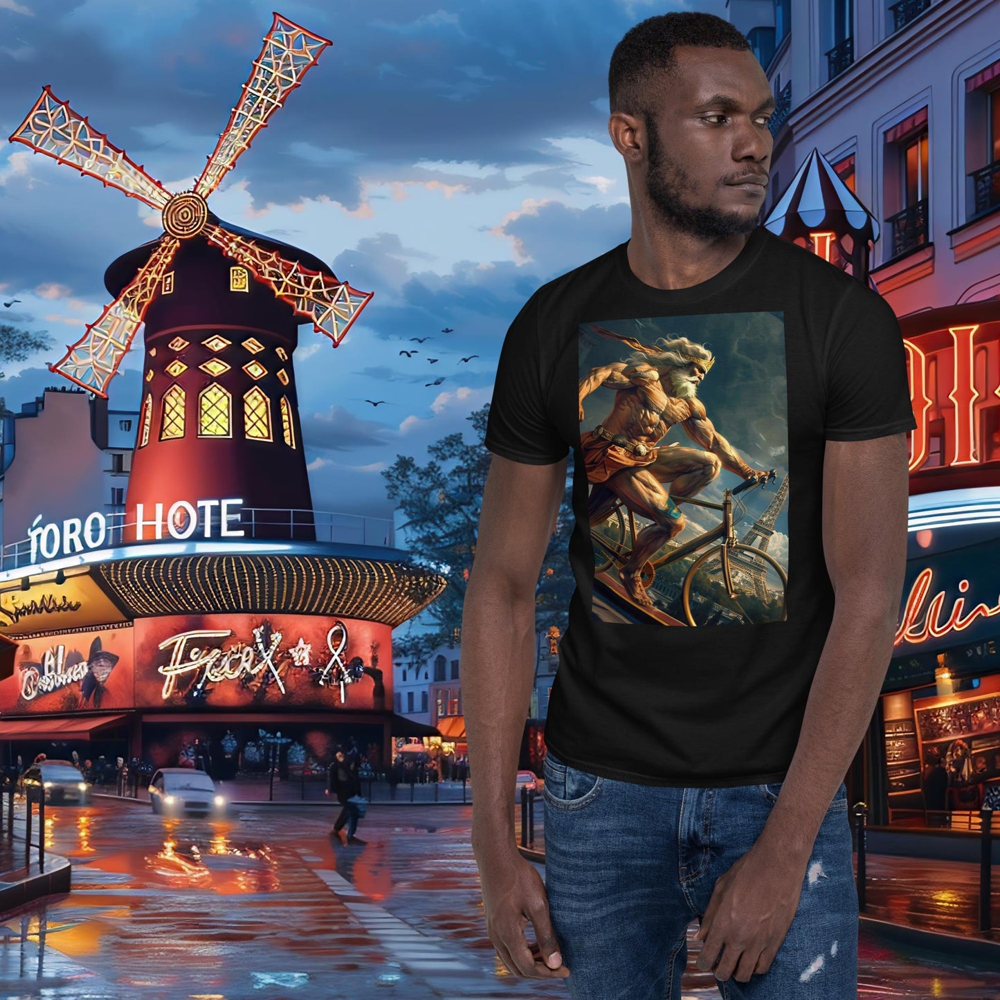 Zeus T-Shirt für Bahnradsportler bei den Olympischen Spielen in Paris