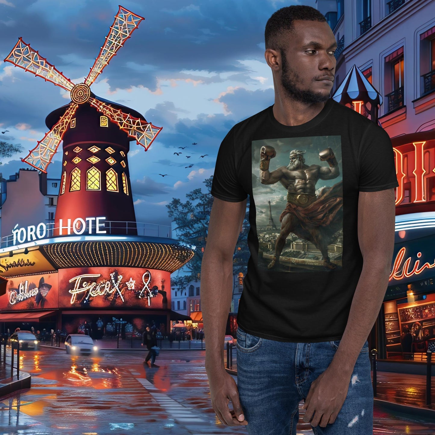 T-shirt Zeus de boxe Jeux Olympiques de Paris