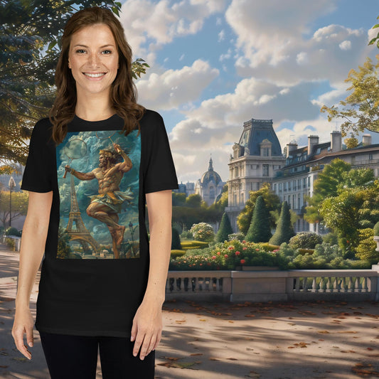 Badminton-Zeus-T-Shirt für die Olympischen Spiele in Paris