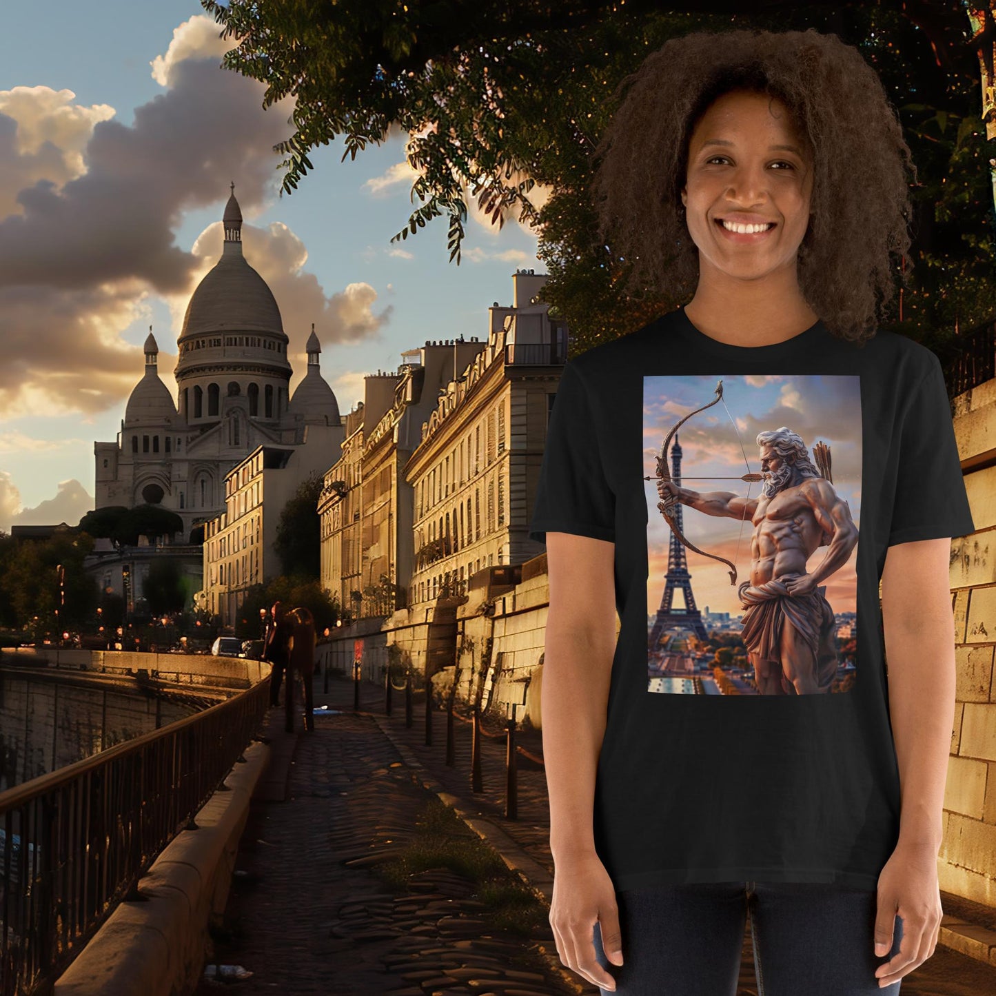 Zeus, Bogenschießen, Olympische Spiele, Paris, T-Shirt