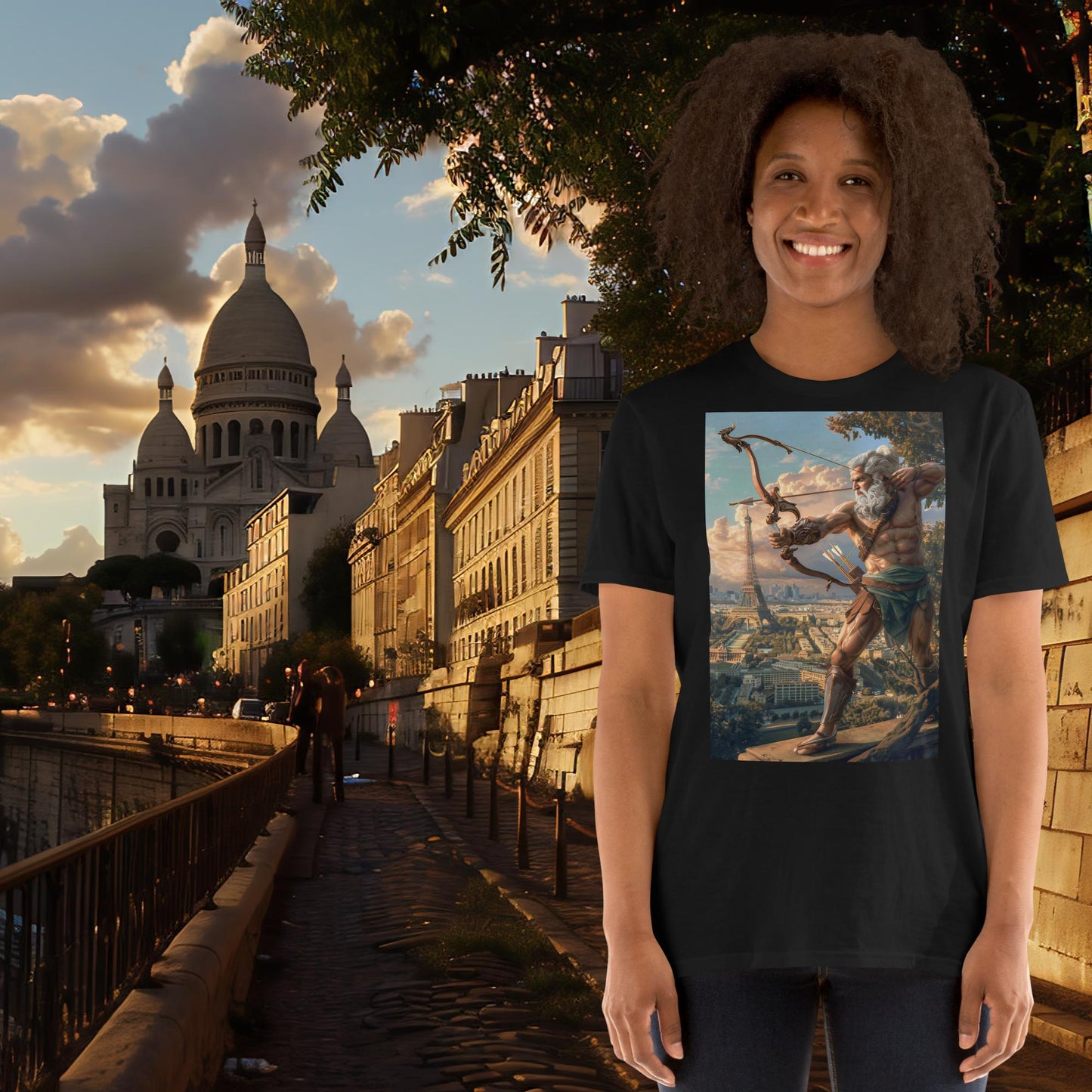 T-Shirt Zeus Tir à l'arc Jeux Olympiques de Paris