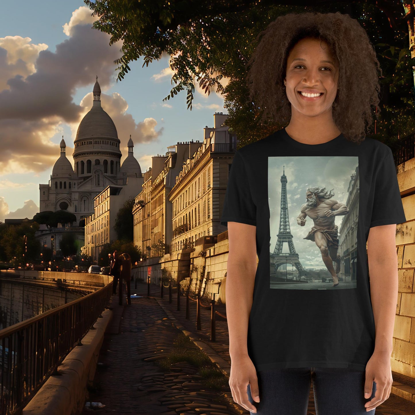 T-Shirt „Running Zeus“ für die Olympischen Spiele in Paris