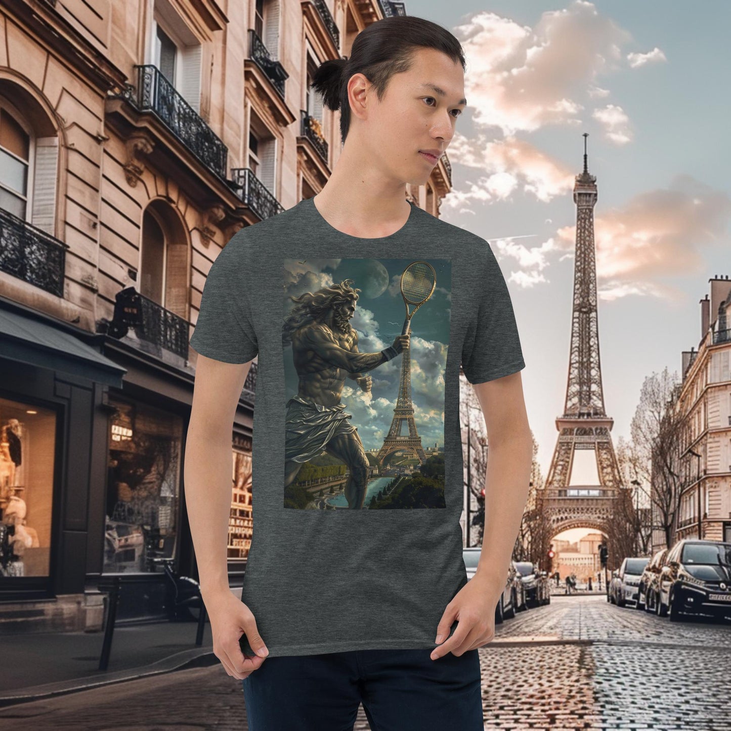 T-Shirt Zeus für Tennisspieler der Olympischen Spiele in Paris