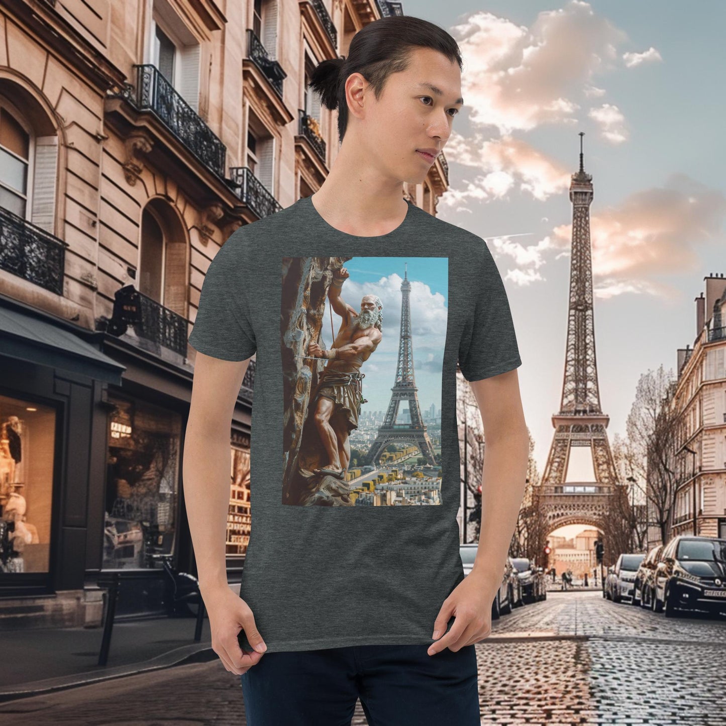 T-Shirt „Klettern Zeus“ für die Olympischen Spiele in Paris