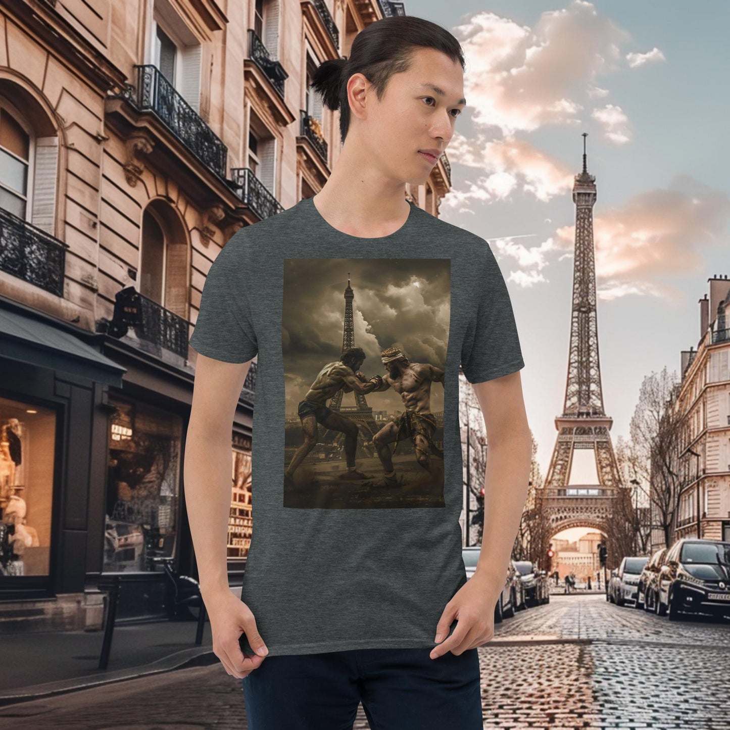 T-shirt Zeus de lutte des Jeux Olympiques de Paris