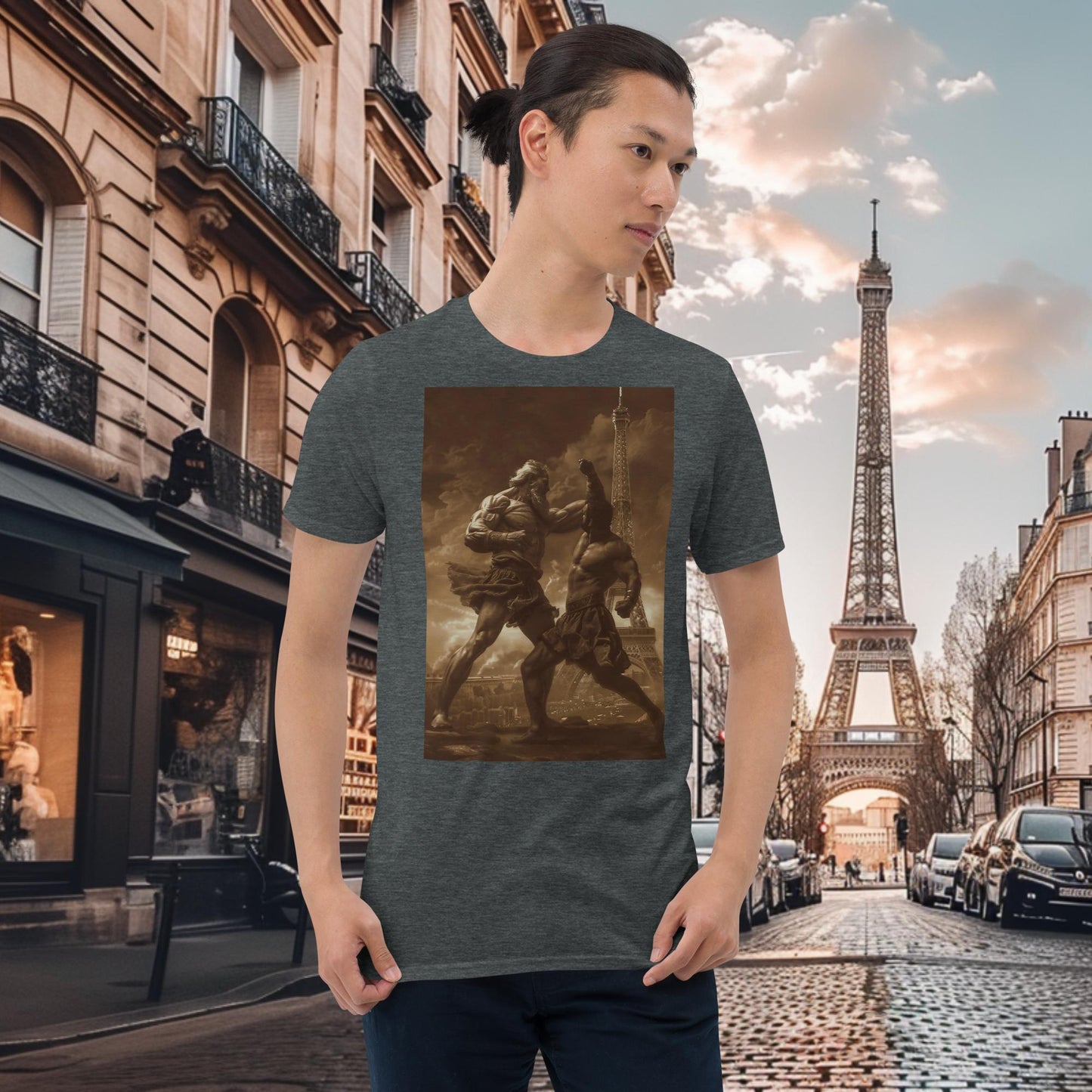 T-shirt Zeus de lutte des Jeux Olympiques de Paris