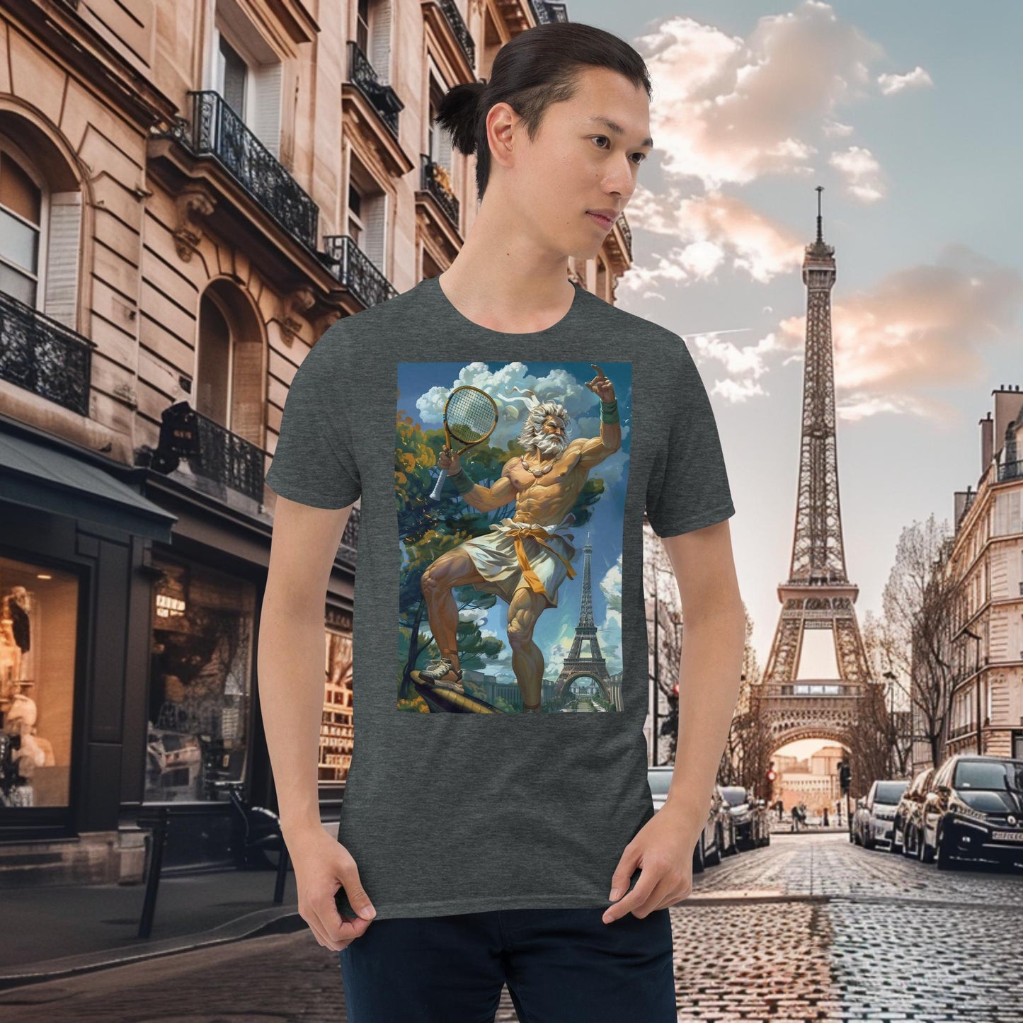 T-Shirt Zeus für Tennisspieler der Olympischen Spiele in Paris