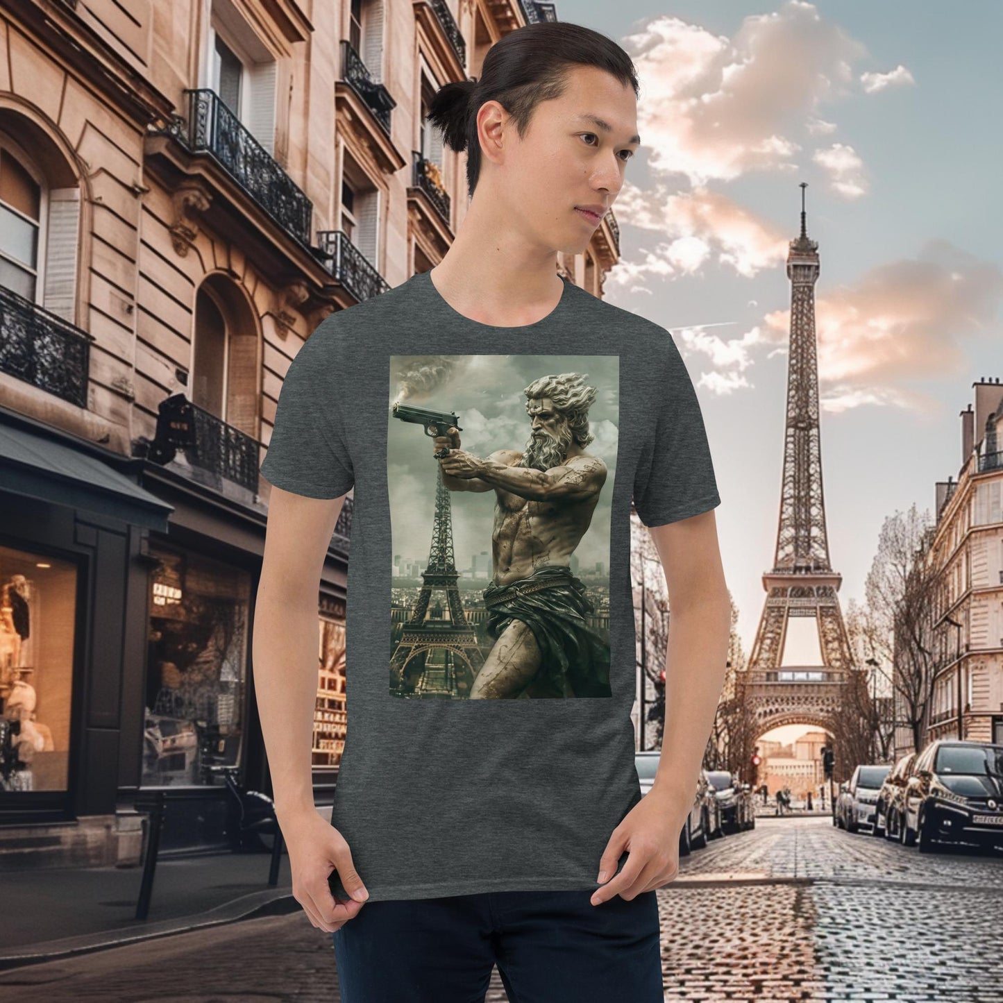 T-shirt Zeus de tir au pistolet des Jeux Olympiques de Paris