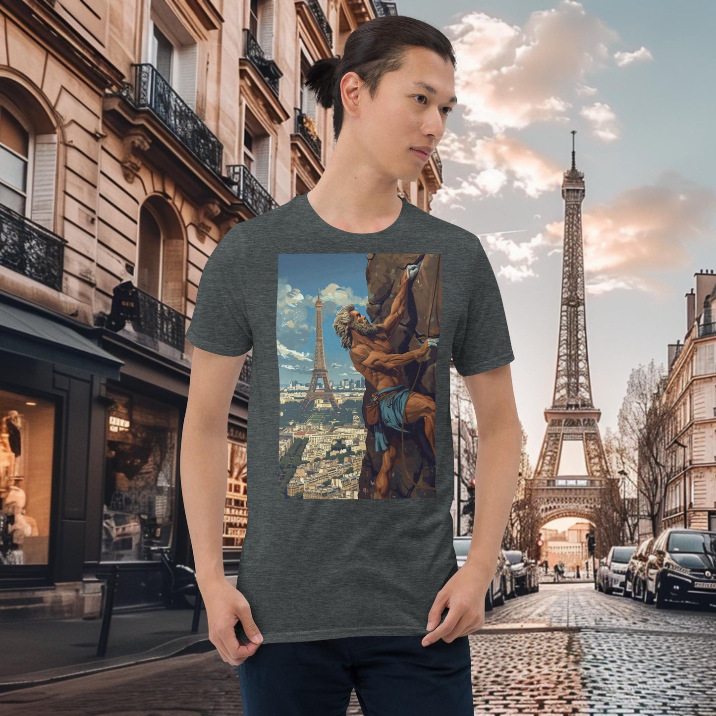 T-Shirt „Klettern Zeus“ für die Olympischen Spiele in Paris