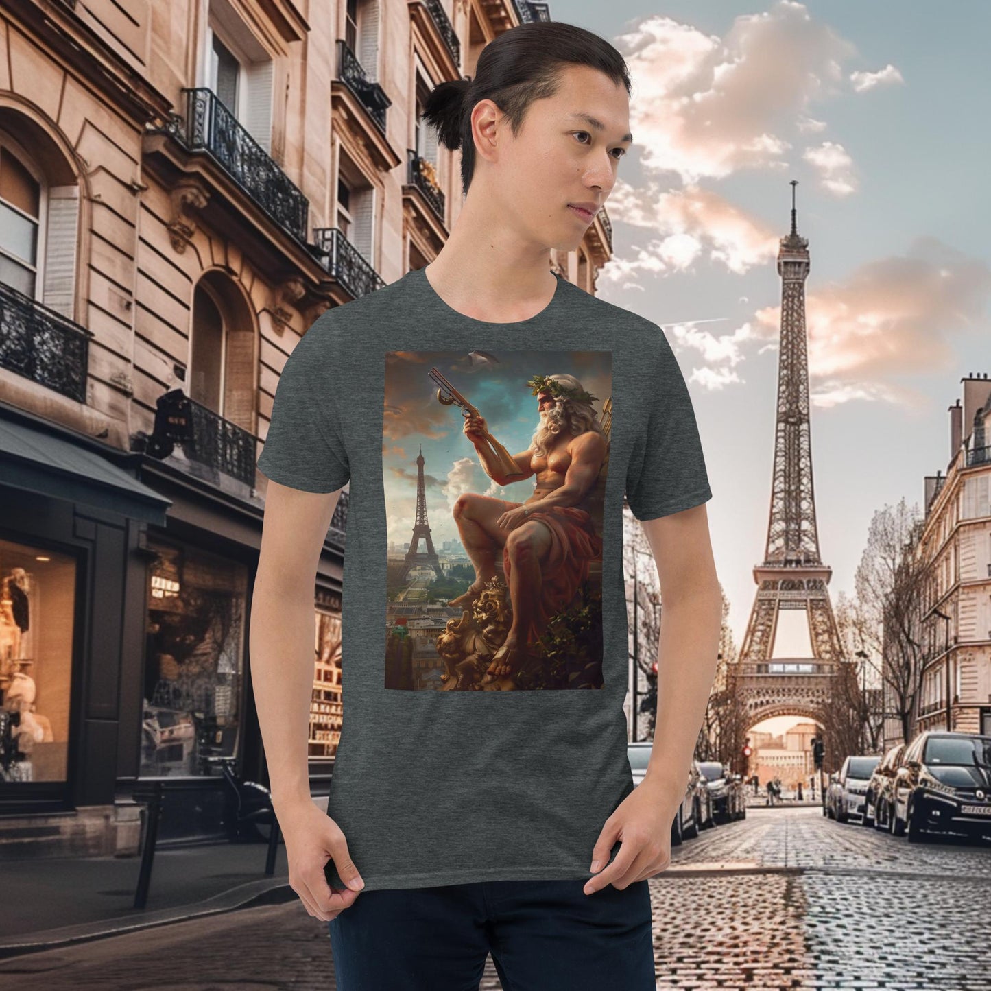 T-shirt Zeus de tir au fusil de chasse des Jeux Olympiques de Paris