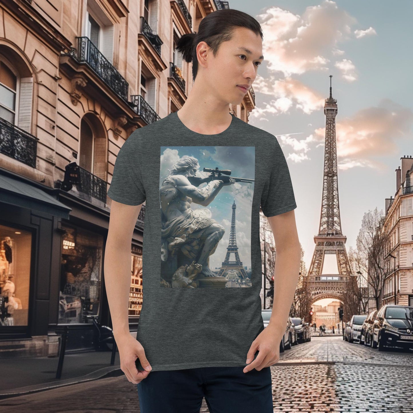 Zeus - Gewehrschießen - Olympische Spiele Paris T-Shirt