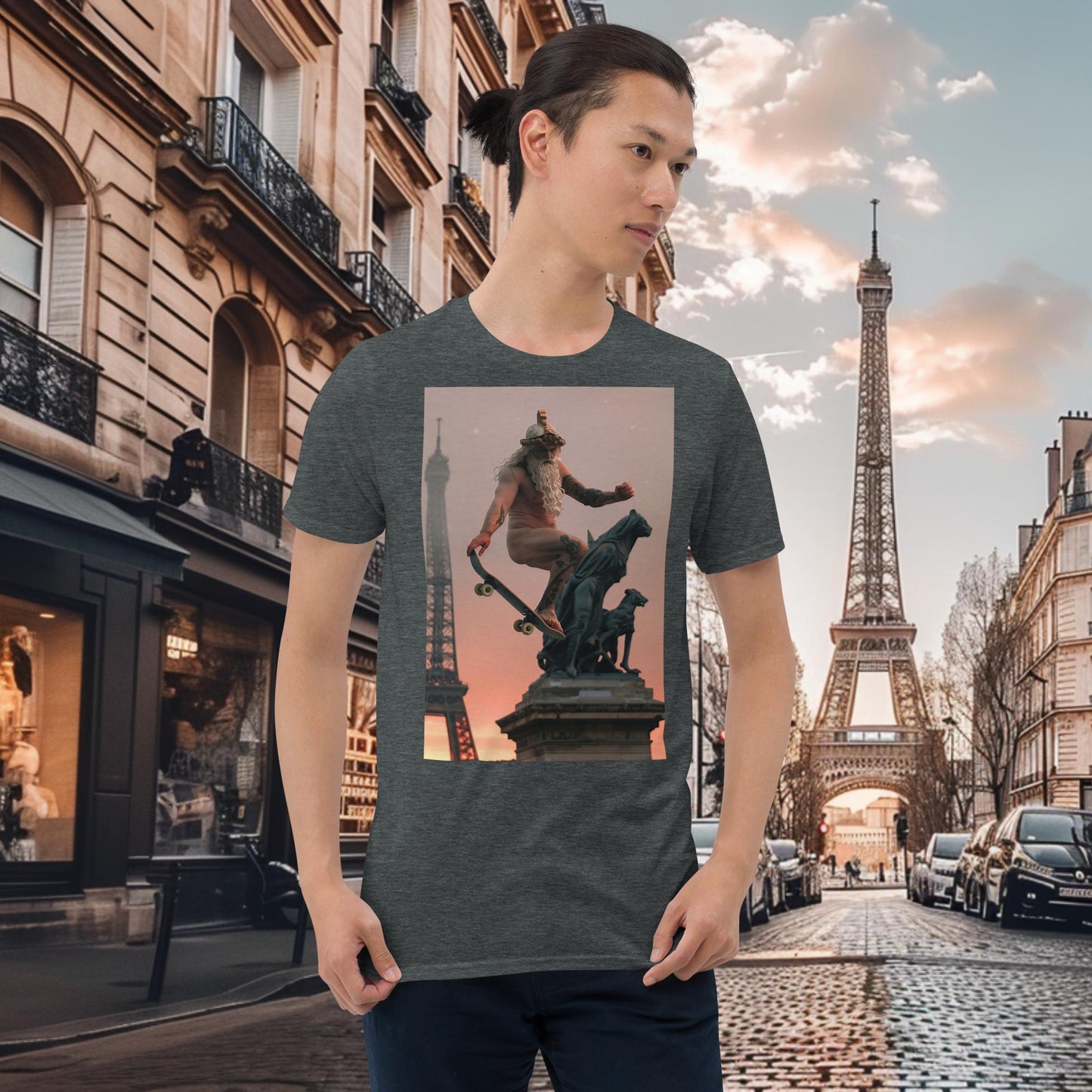 Olympische Spiele Paris Skateboarding Zeus T-Shirt