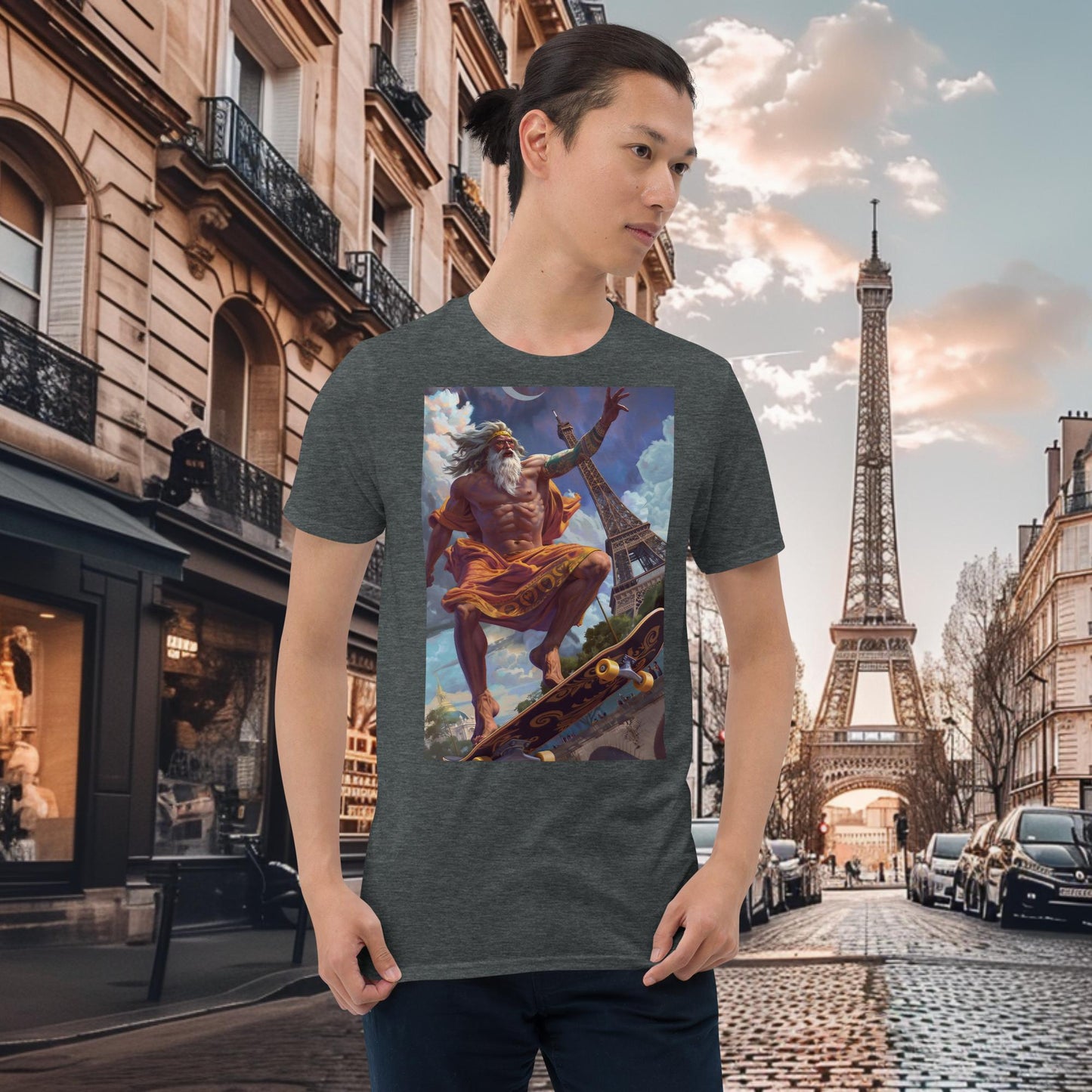 Paris Olympics Skateboarding Zeus T-Shirt