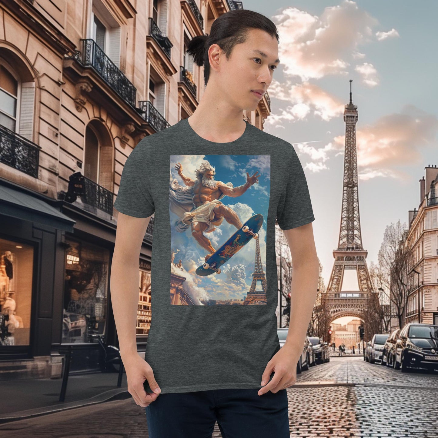 Paris Olympics Skateboarding Zeus T-Shirt