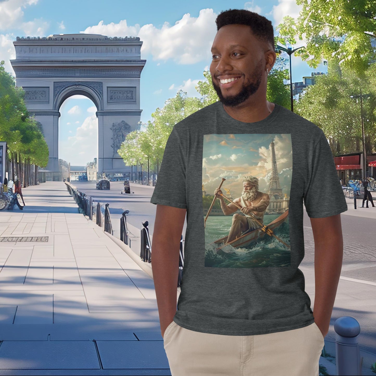 Olympia-Rudern-Zeus in Paris T-Shirt