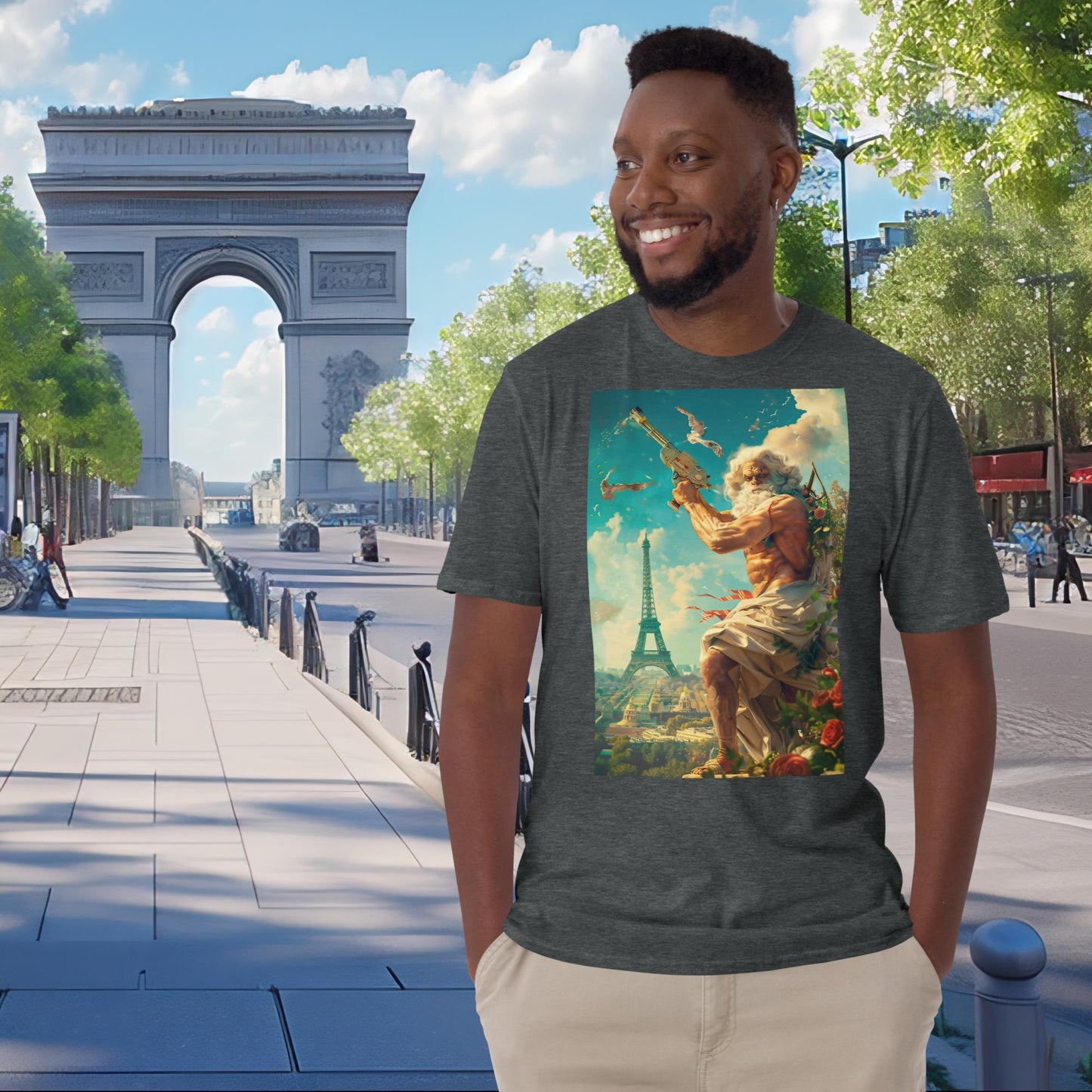 T-shirt Zeus de tir au pistolet des Jeux Olympiques de Paris