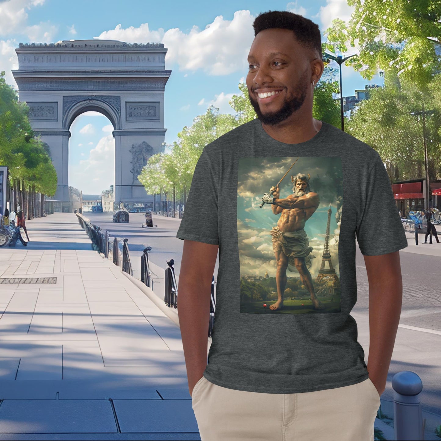 T-Shirt Golf Zeus für die Olympischen Spiele in Paris