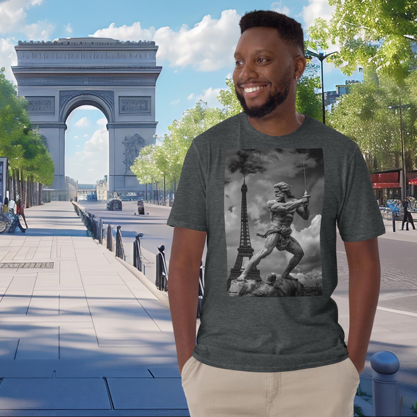 Paris Olympics Fencing Zeus T-Shirt