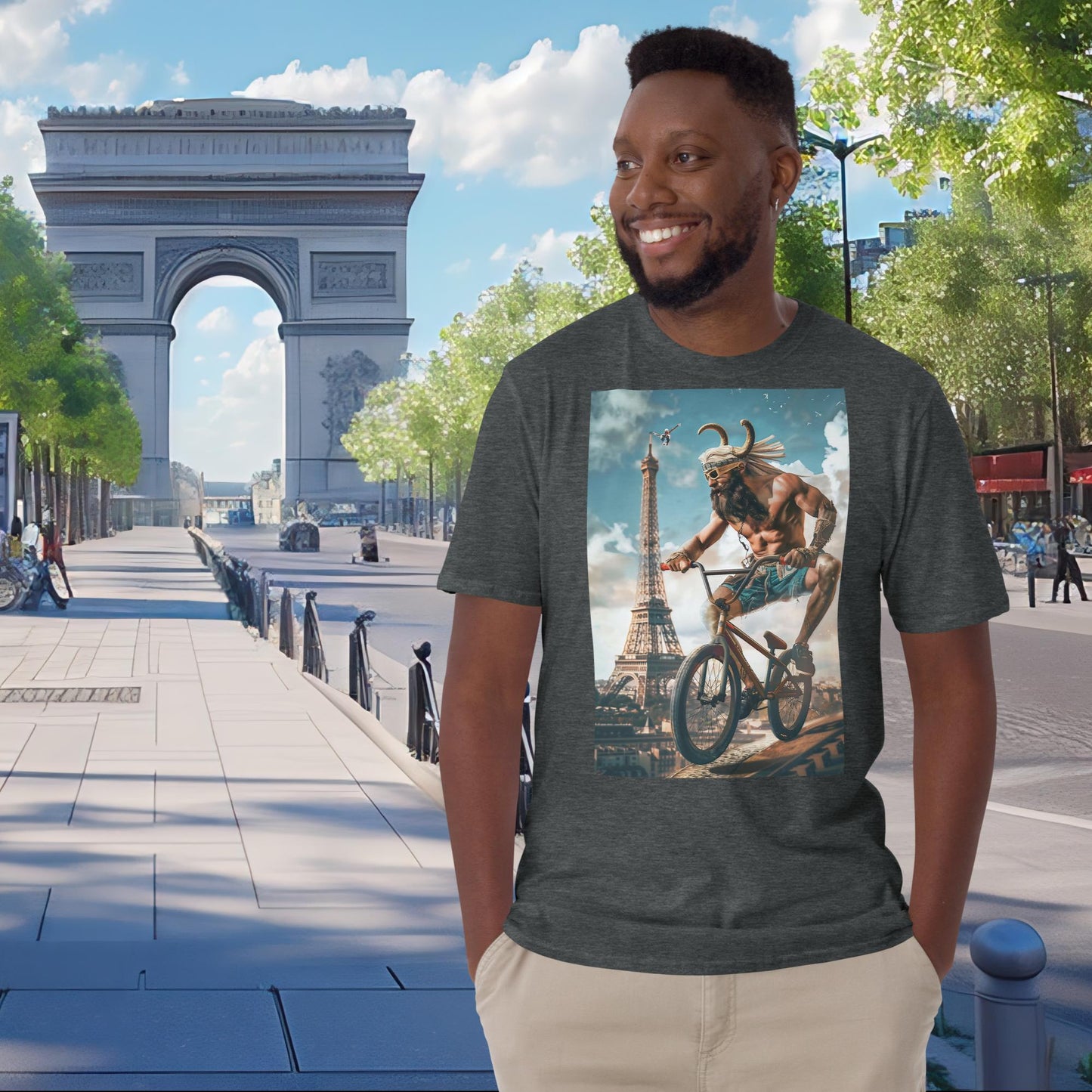 Paris Olympics BMX Cycling Zeus T-Shirt